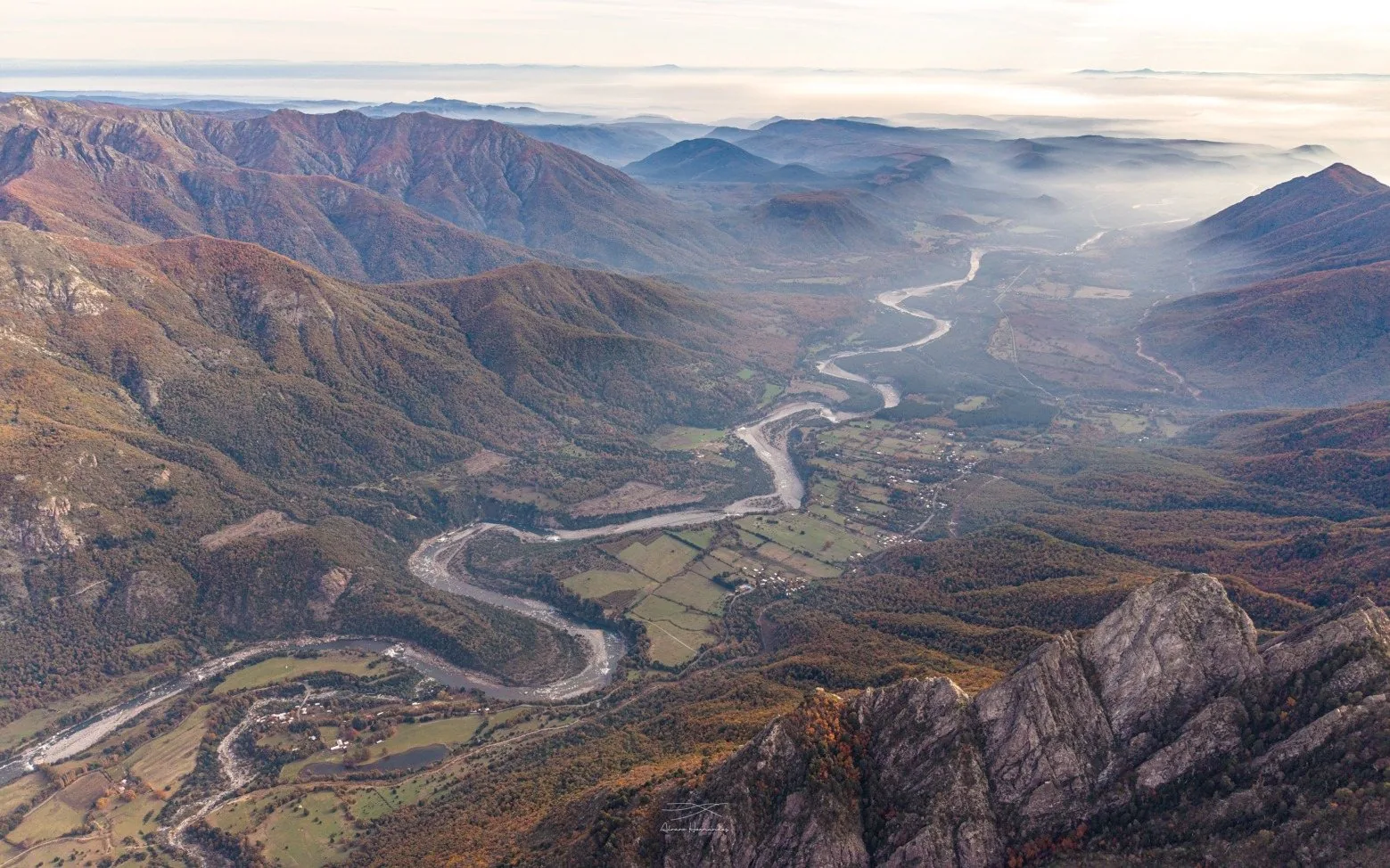Río Ñuble desde el aire
